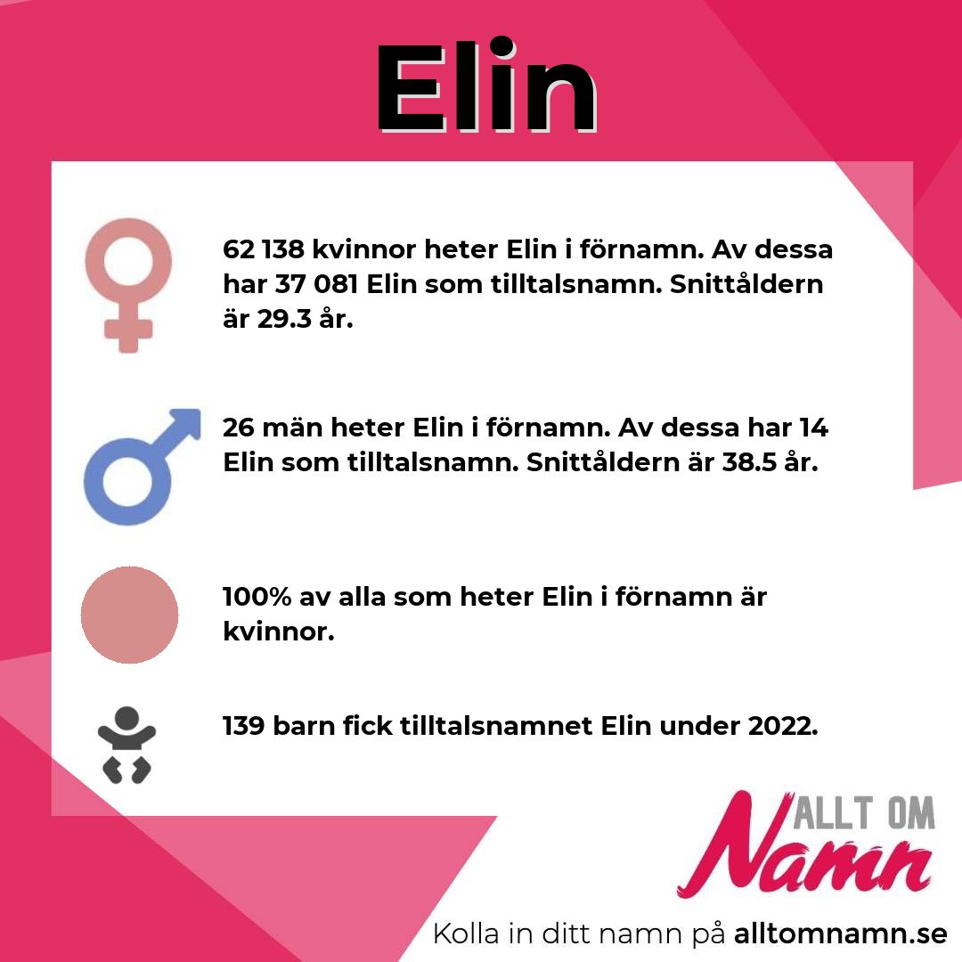 Information om namnet Elin