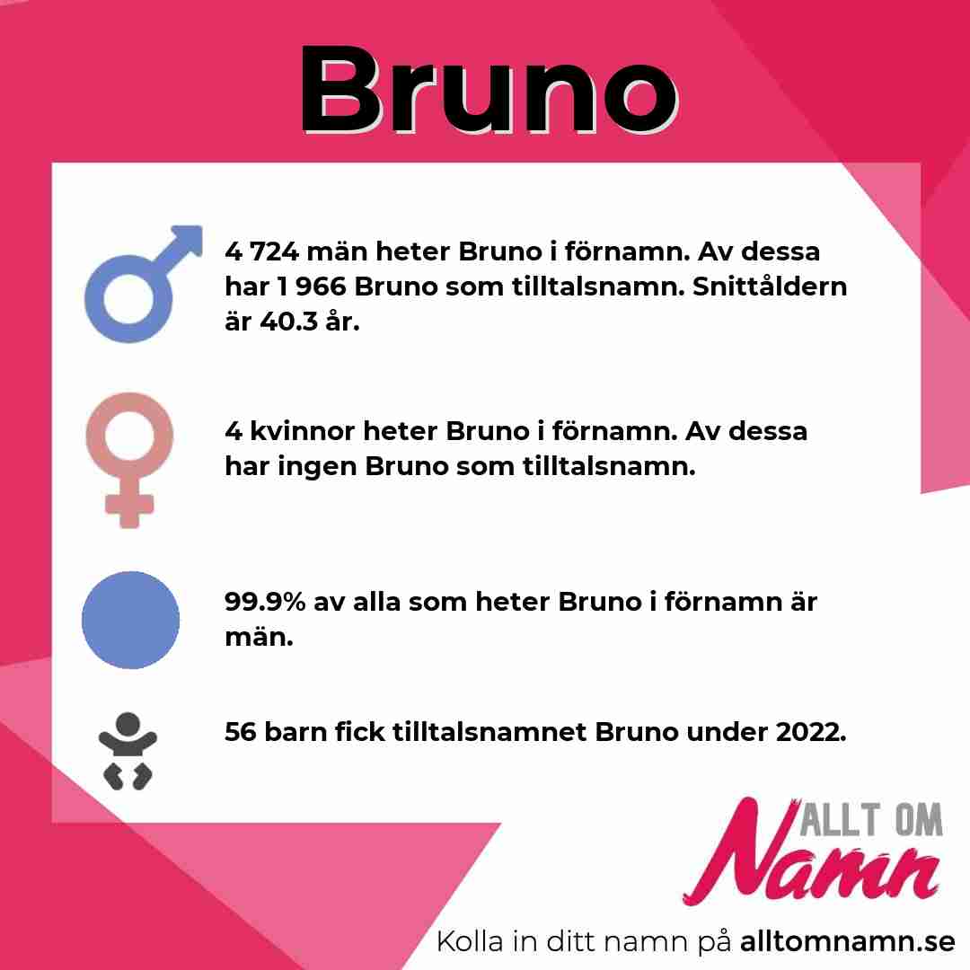 Bild som visar hur många som heter Bruno